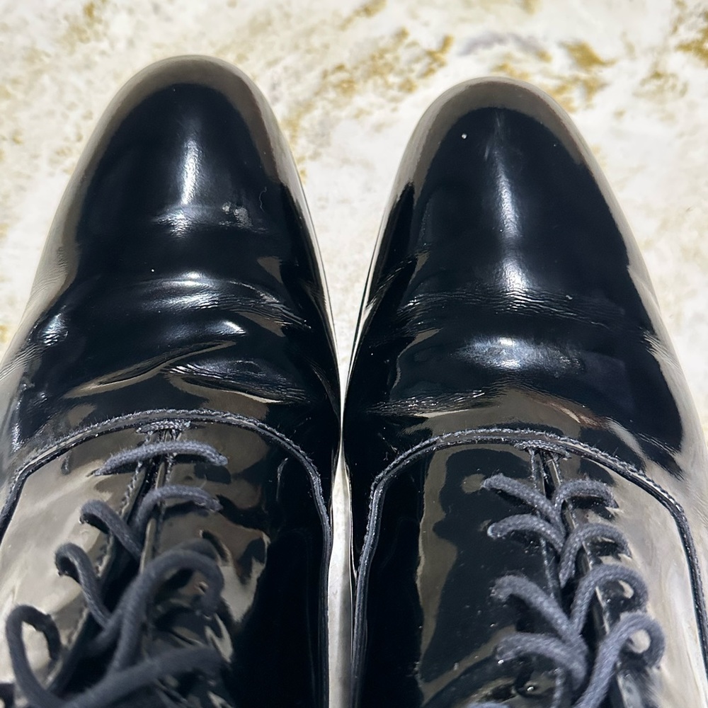 Prada Brushed Leather Laced Oxford Shoes - Picture 7 of 11